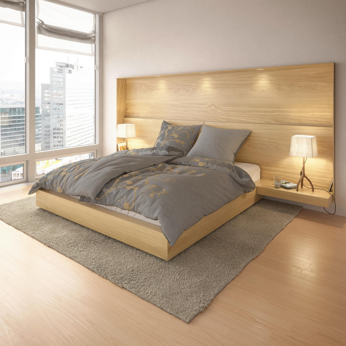 Baumwoll Bettwäsche Renforce Bettwäsche_Renforce Ritana 135x200 - gold/grau (135,00/200,00cm) - beau rêve