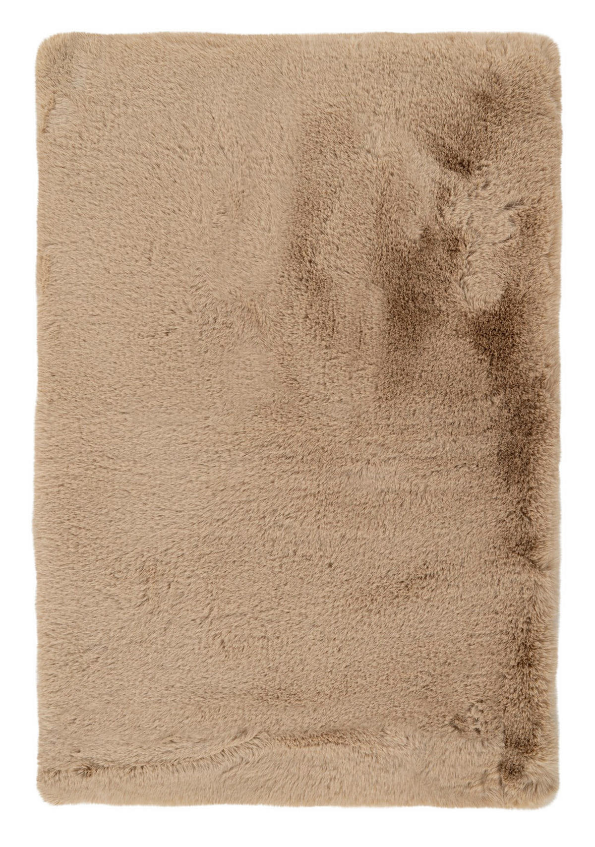 Kayoom Hochflorteppich Badematte Rabbit 425 beige B/H/L: ca. 65x3,5x100 cm Badematte Rabbit 425 - beige (100,00/65,00/3,50cm) - Kayoom