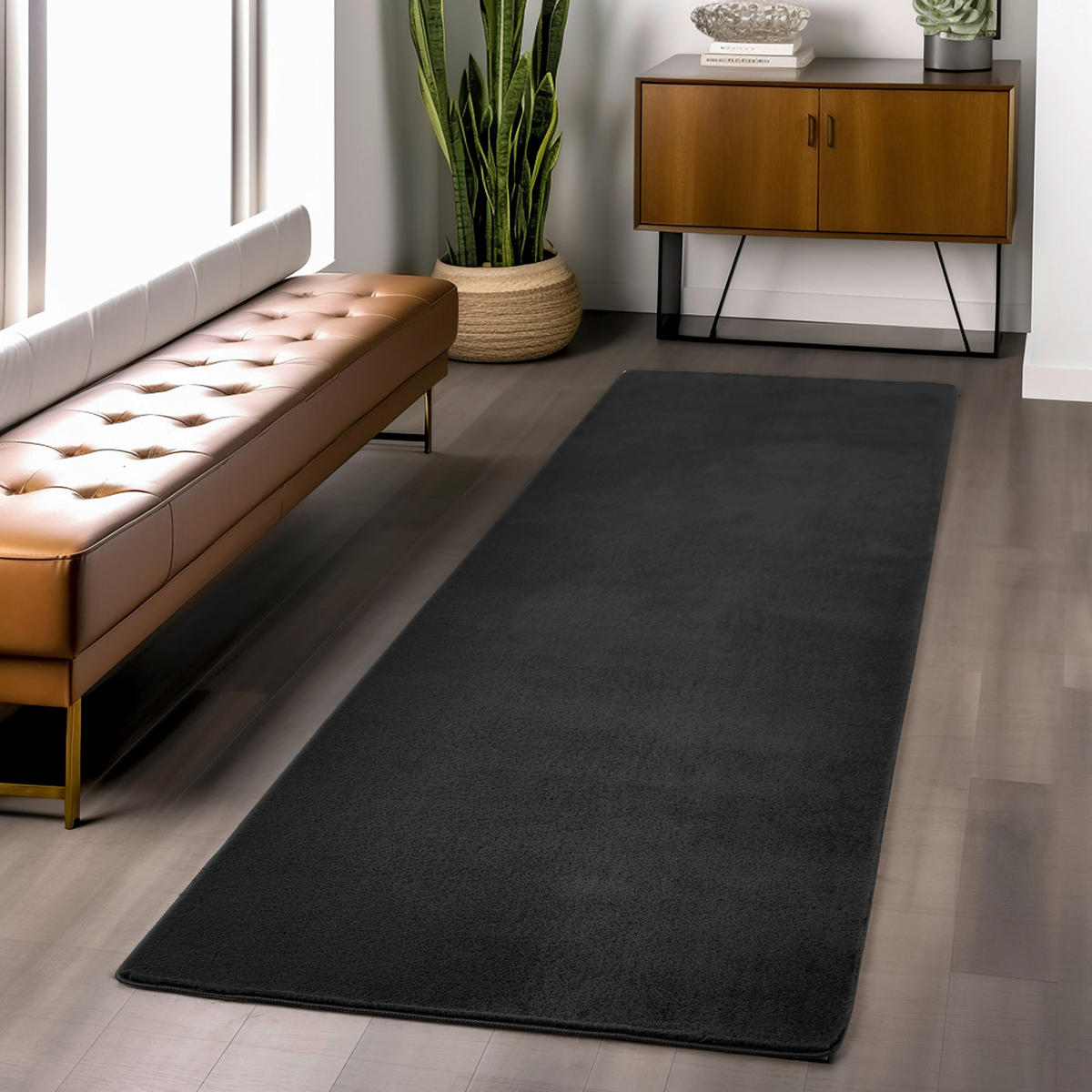 Ayyildiz Teppich JOY schwarz B/L: ca. 60x100 cm JOY - schwarz (60,00/100,00cm) - Ayyildiz