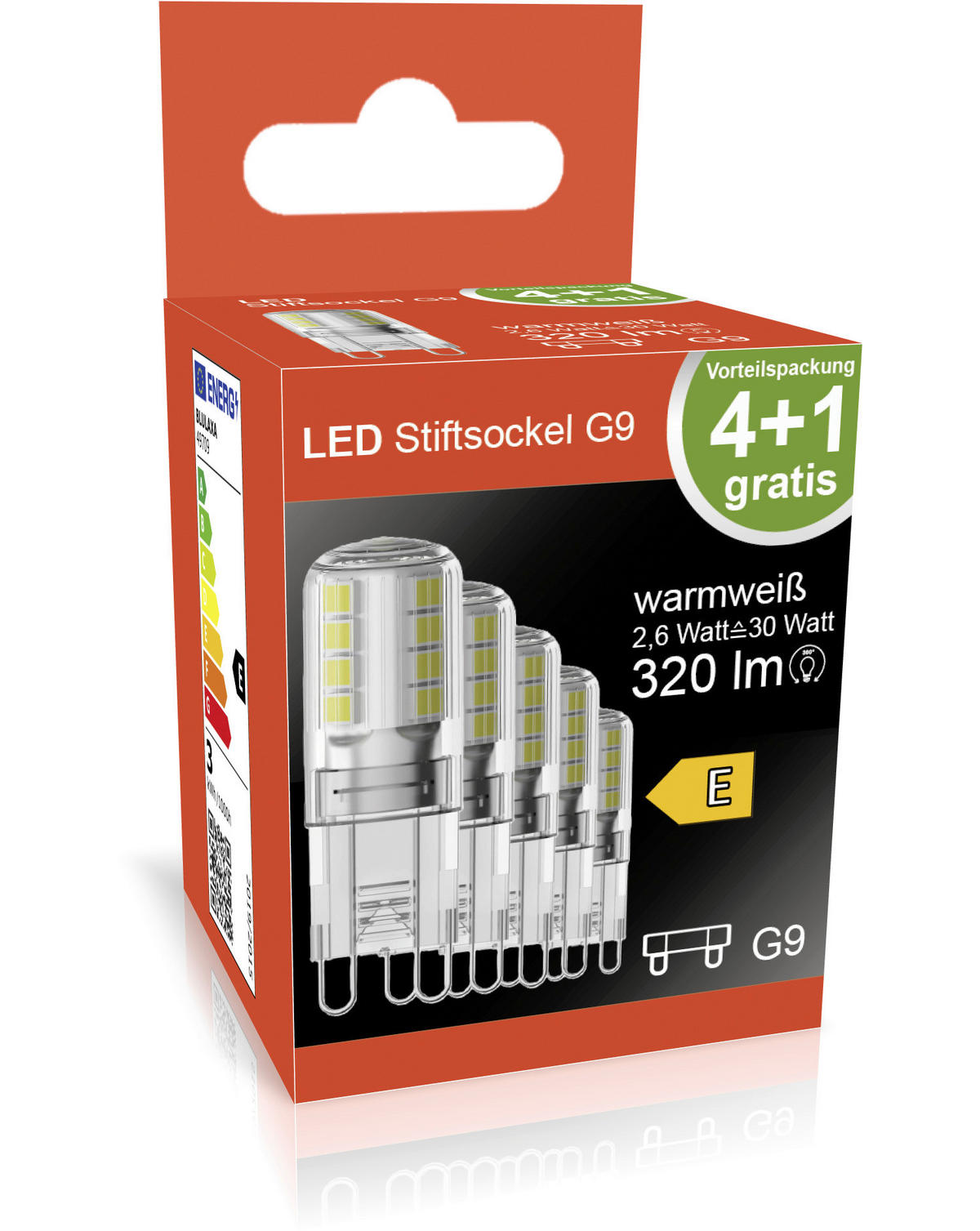 Blulaxa LED-Stiftsockellampe G9 LED-Stiftsockellampe_5erSet G9 - (1,40/4,70cm) - Blulaxa