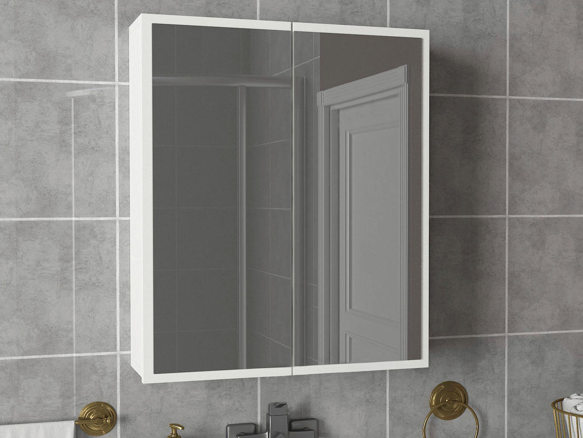 Hängeschrank Kayla weiß B/H/T: ca. 60x76,6x17 cm Kayla - weiß (60,00/76,60/17,00cm) - moebel17