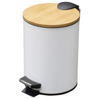 Treteimer weiß Metall H/D: ca. 23x17 cm ca. 3 l Treteimer_Nordic-White 3l weiß - weiß (17,00/23,00cm) - POCOline