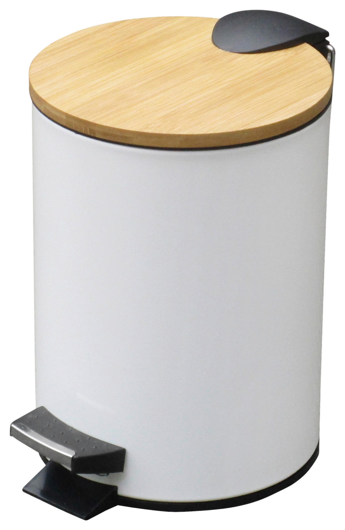 Treteimer weiß Metall H/D: ca. 23x17 cm ca. 3 l Treteimer_Nordic-White 3l weiß - weiß (17,00/23,00cm) - POCOline