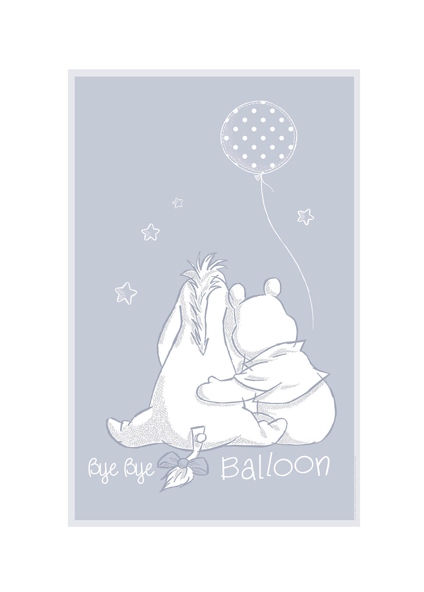 Komar Poster Winnie Pooh Bye Bye Balloon Disney B/L: ca. 50x70 cm günstig online kaufen