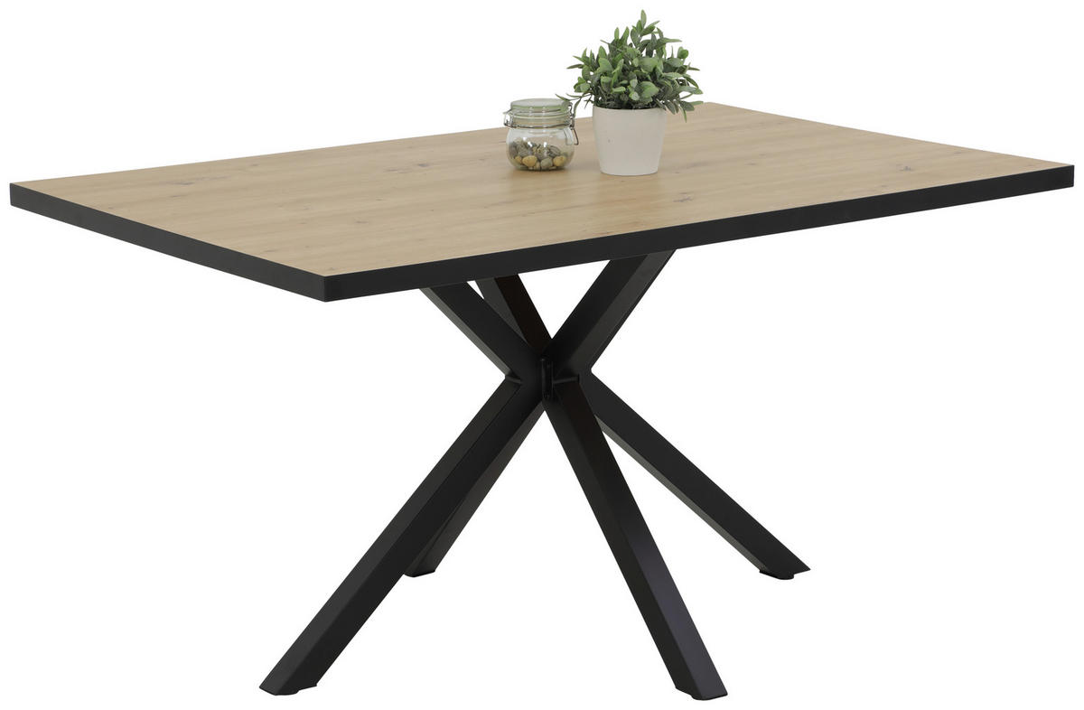 Essgruppe Cleo III Eiche Holzwerkstoff B/H/T: ca. 140x76x90 cm Cleo III - Eiche (140,00/76,00/90,00cm) - Hela