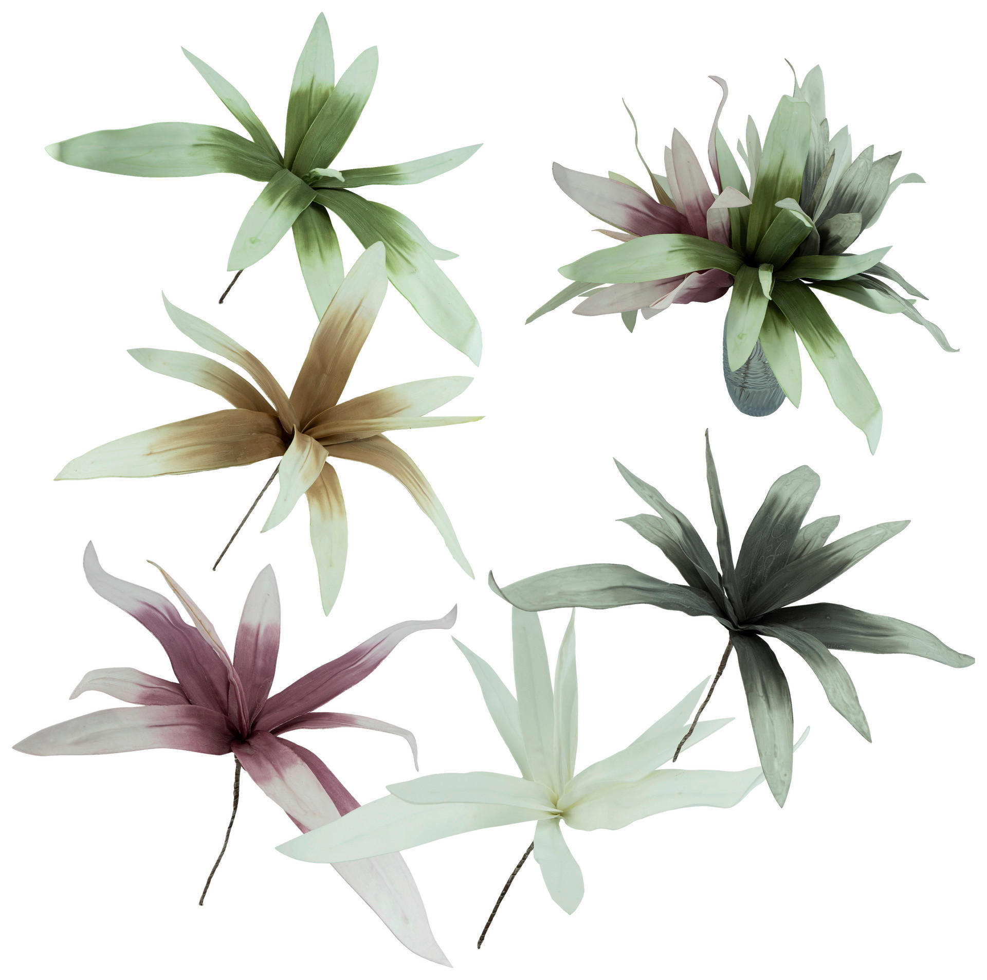 Deko-Pflanze sortiert Schaumstoff H: ca. 85 cm Deko-Blätter - sortiert (85,00cm)