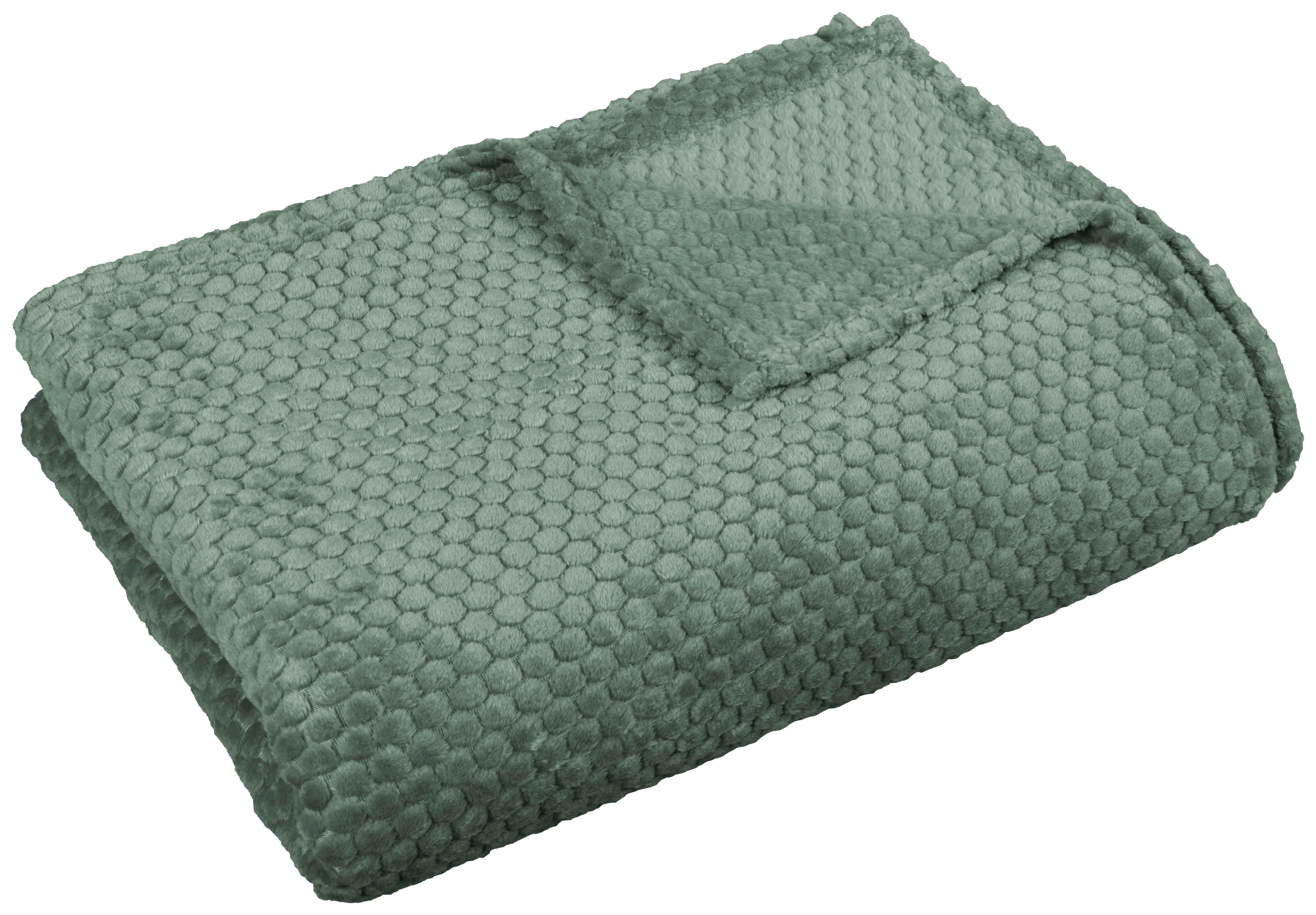 Wohndecke Flanell Flanelldecke Kreise mint - mint (140,00/200,00cm)