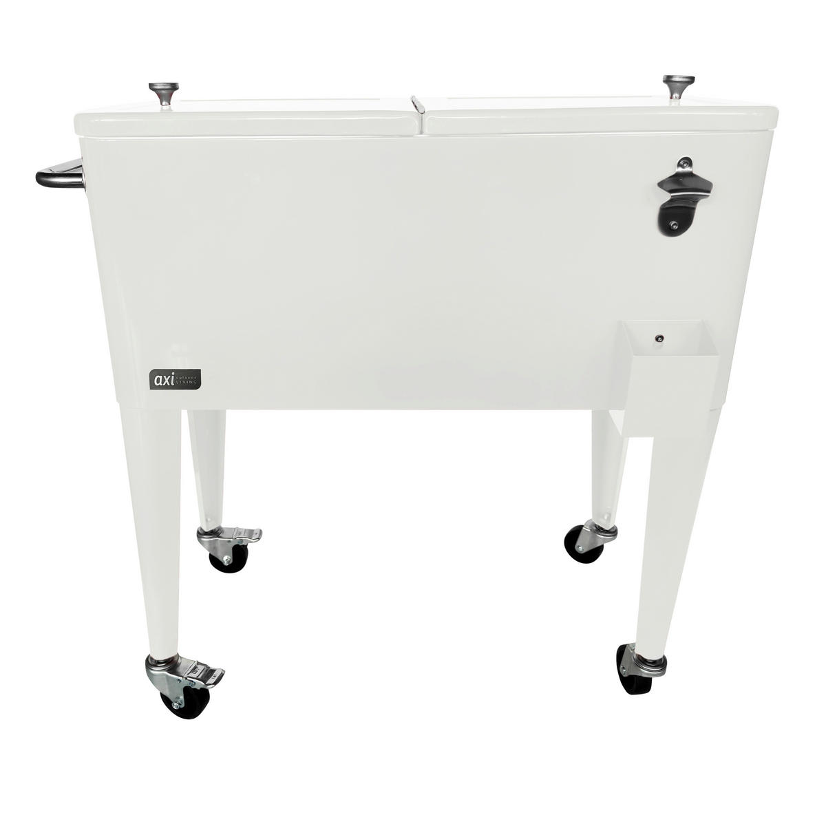 AXI Outdoor Living Getränkekühler Retro weiß Metall B/H/L: ca. 43x89x92 cm Retro - weiß (92,00/43,00/89,00cm) - AXI Outdoor Living