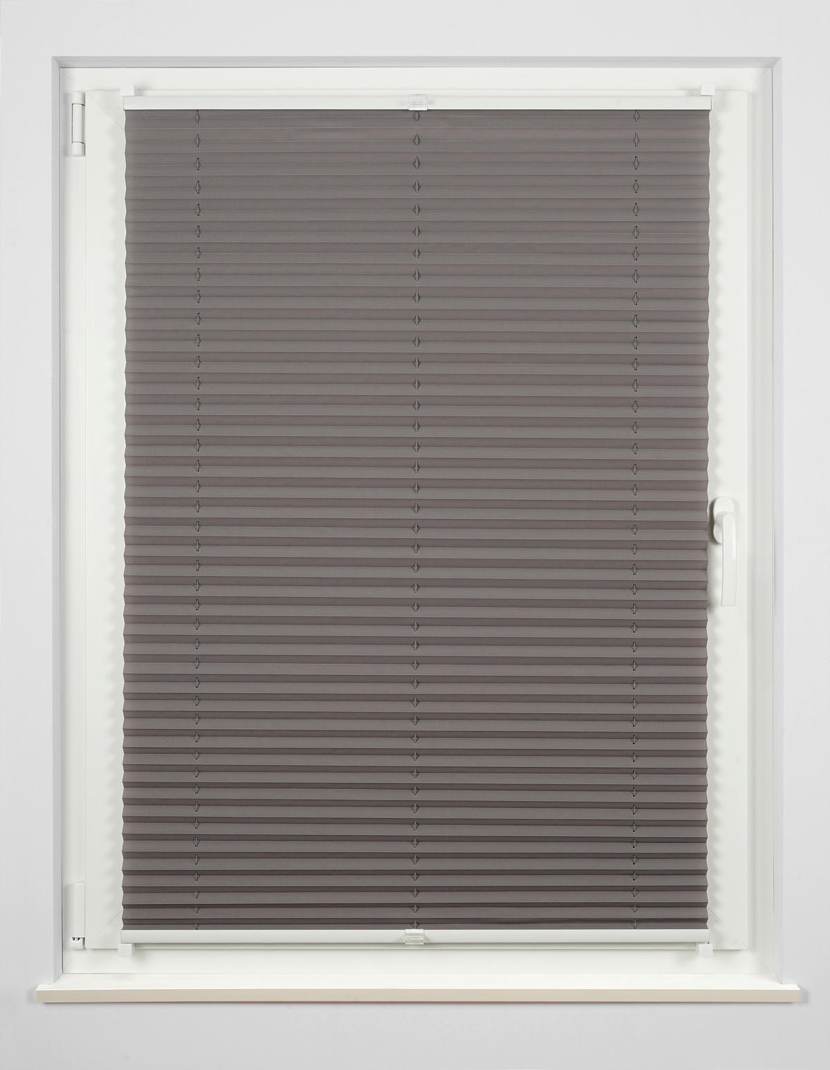 Hochwertiges Klemmplissee hellgrau B/L: ca. 70x210 cm Hochwertiges_Klemmplissee_Free - hellgrau (70,00/210,00cm)