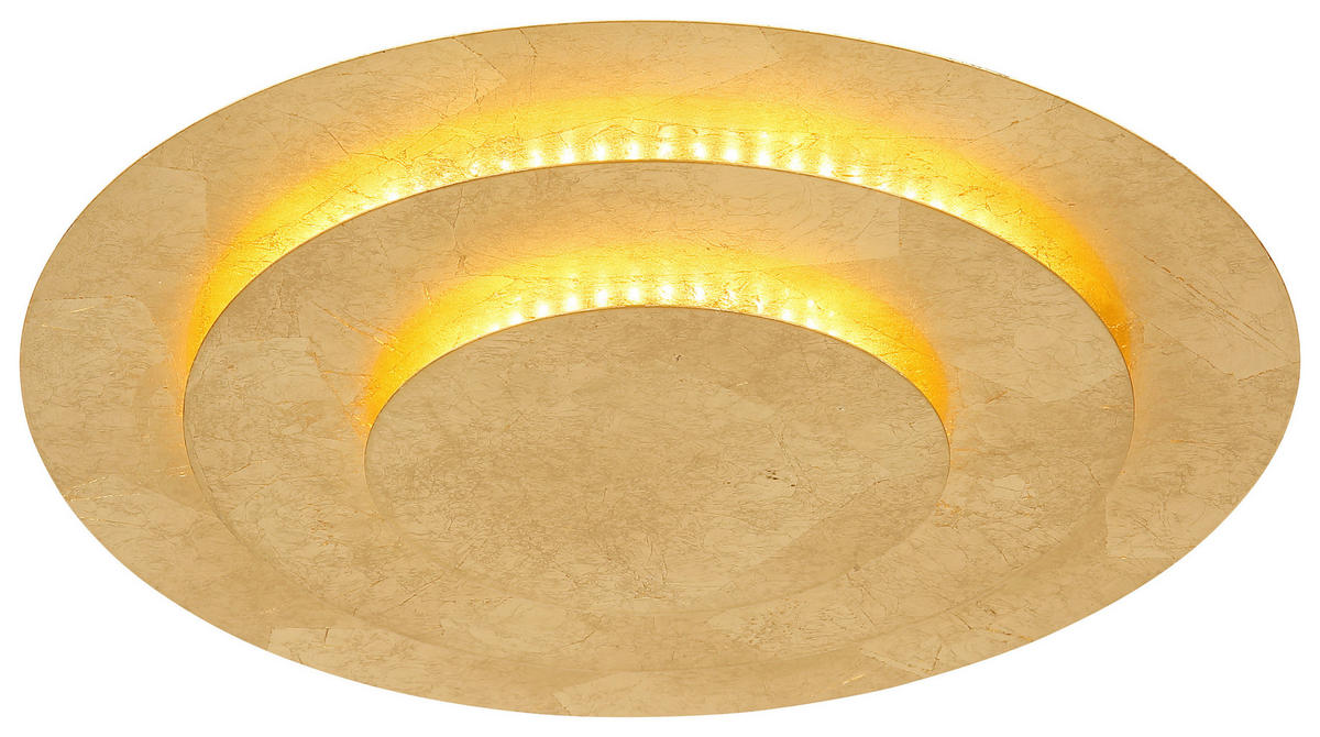 GLOBO LED-Deckenleuchte Heda 48465-24 gold Metall H/D: ca. 5x35 cm Heda - gold (35,00/5,00cm) - GLOBO