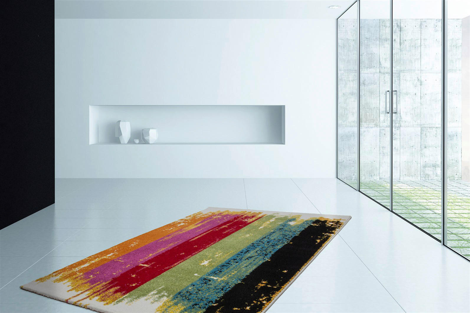 Thumbnail - Kayoom Kurzflorteppich Guayama 242 mehrfarbig B/L: ca. 80x150 cm