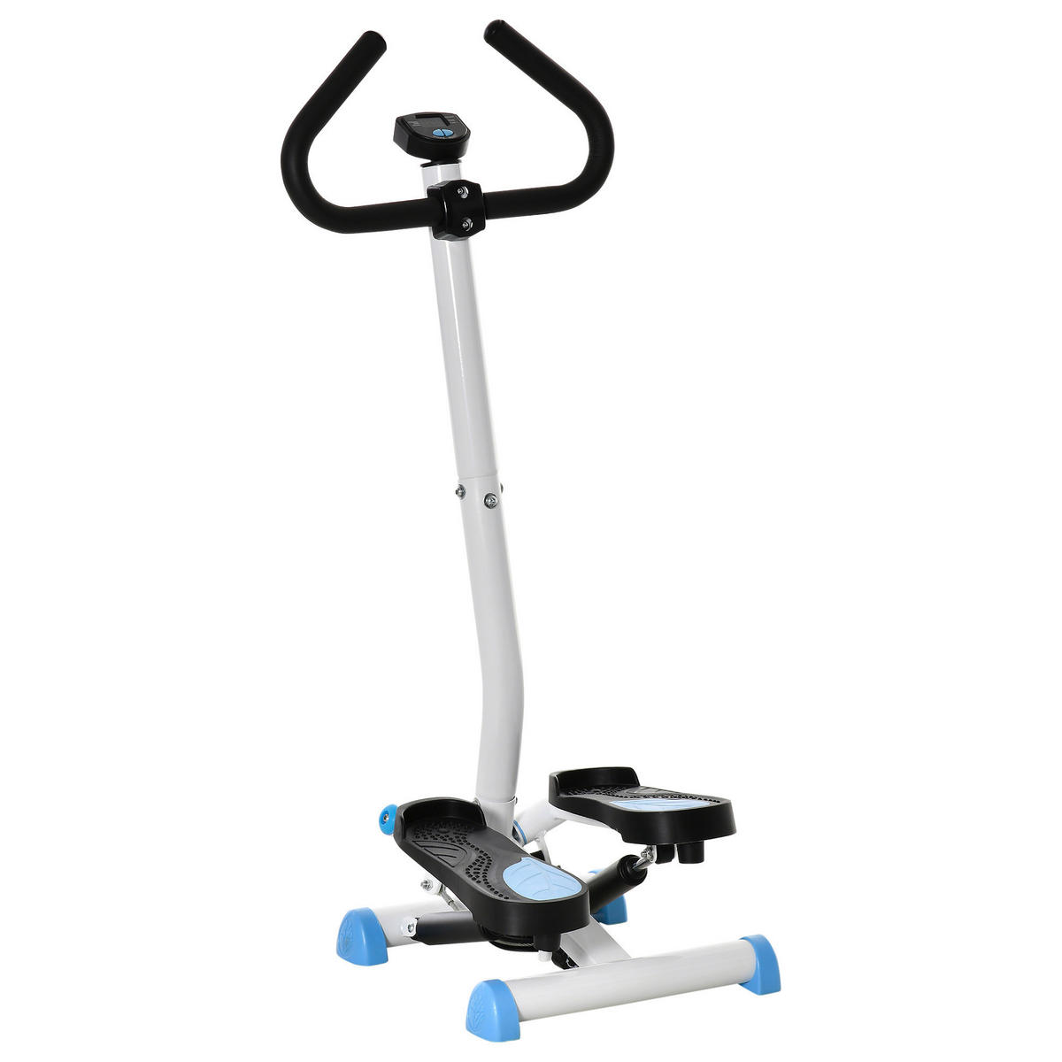 HOMCOM Steppmaschine schwarz Stahl B/H/L: ca. 44x108x55 cm Steppmaschine - blau/schwarz (55,00/44,00/108,00cm) - HOMCOM