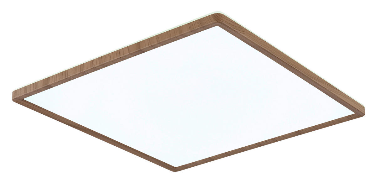 GLOBO LED-Deckenleuchte Opal braun Kunststoff B/H/T: ca. 42x2,5x42 cm SAPANA - braun/Opal (42,00/2,50/42,00cm) - GLOBO