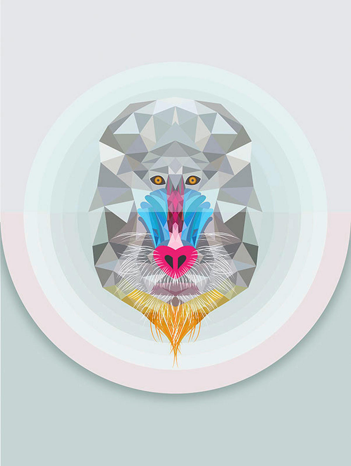 Komar Poster Baboon Tiere B/L: ca. 30x40 cm Baboon - (30,00/40,00cm) - Komar