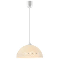 Lamkur Hängeleuchte gelb Glas B/H/L: ca. 31x17x31 cm E27 1 Brennstellen Hängeleuchte - gelb (31,00/31,00/17,00cm) - Lamkur