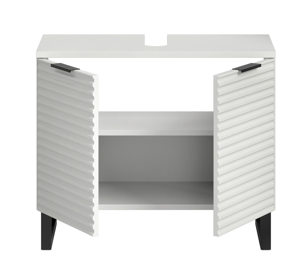 Waschbeckenunterschrank Riff weiß B/H/T: ca. 70x59x34 cm Riff - weiß (70,00/59,00/34,00cm) - xonox.home