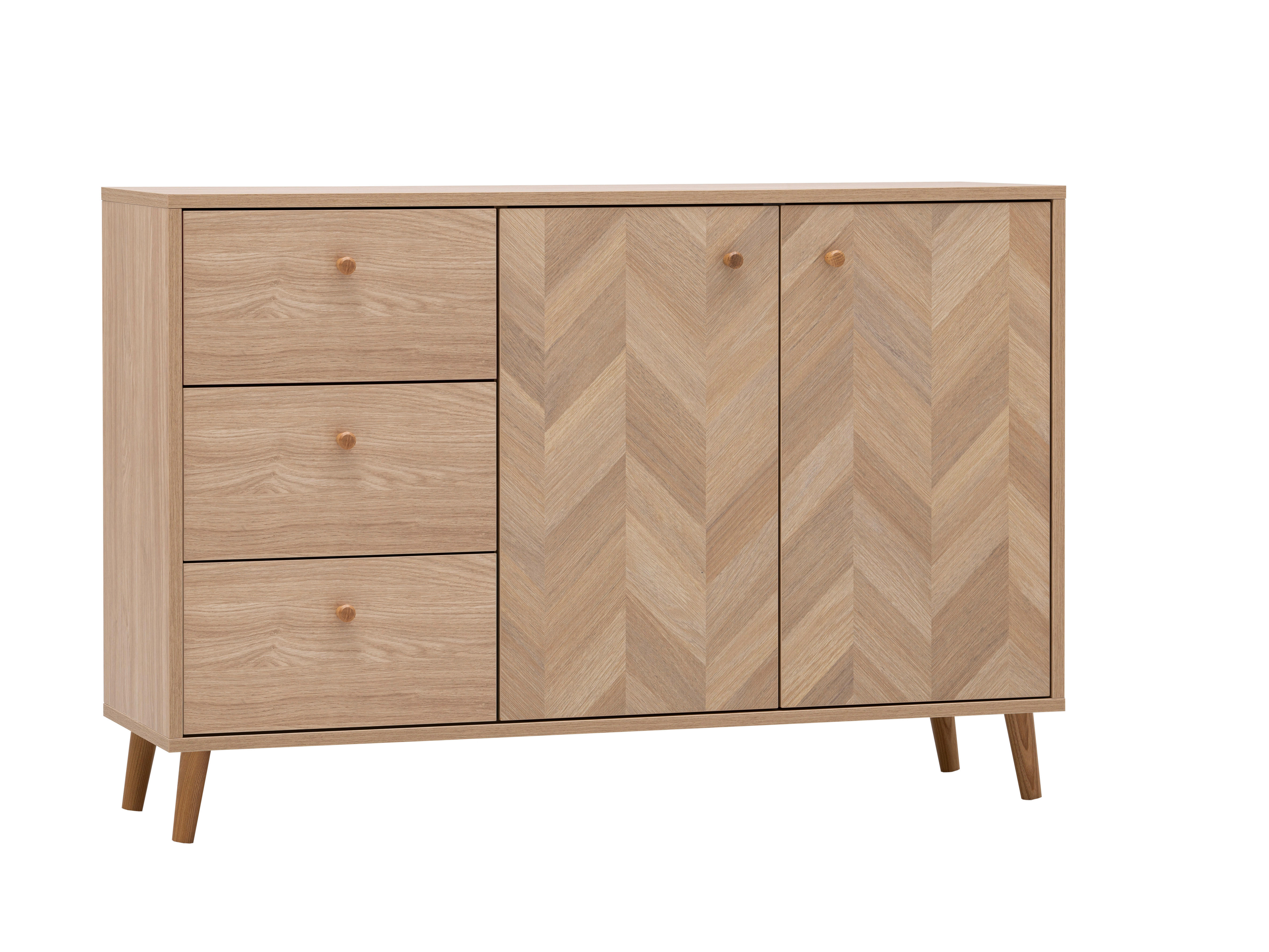 Sideboard Visby Eiche Nachbildung B/H/T: ca. 109x63,9x33,05 cm Visby - Eiche (109,00/63,90/33,05cm) - Schildmeyer