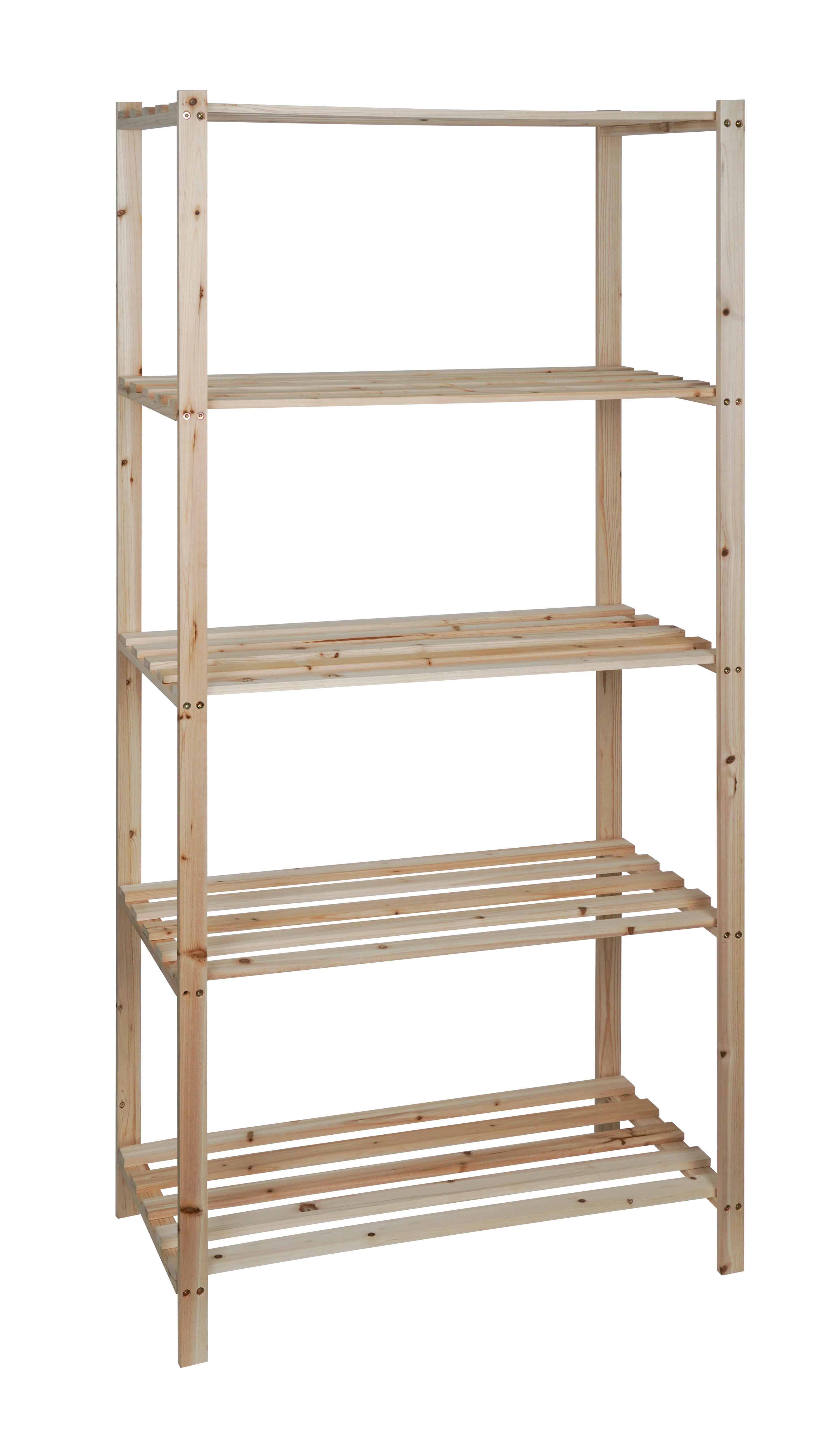 Holzregal natur B/H/L: ca. 40x170x75 cm Holzregal 170x75x40 - natur (75,00/40,00/170,00cm)