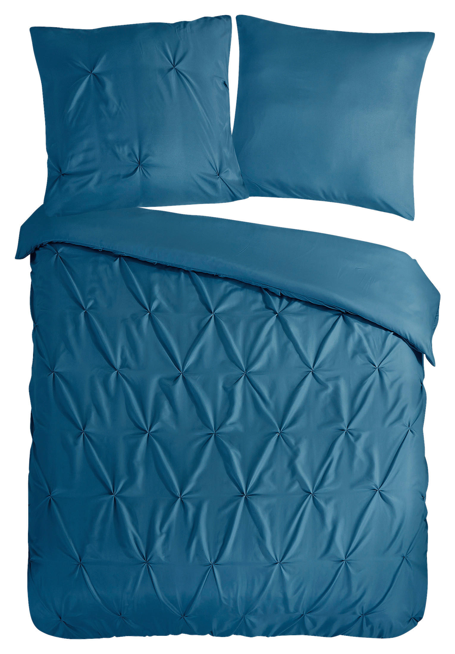 Bettwäsche Elegance petrol Polyester B/L: ca. 155x220 cm Elegance - petrol (155,00/220,00cm) - Pure