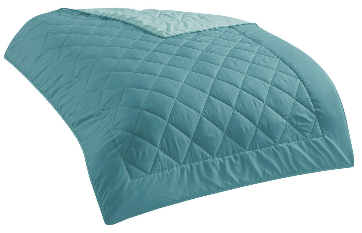 Steppbett Leichtsteppbett petrol 135x200cm - petrol (135,00/200,00cm)