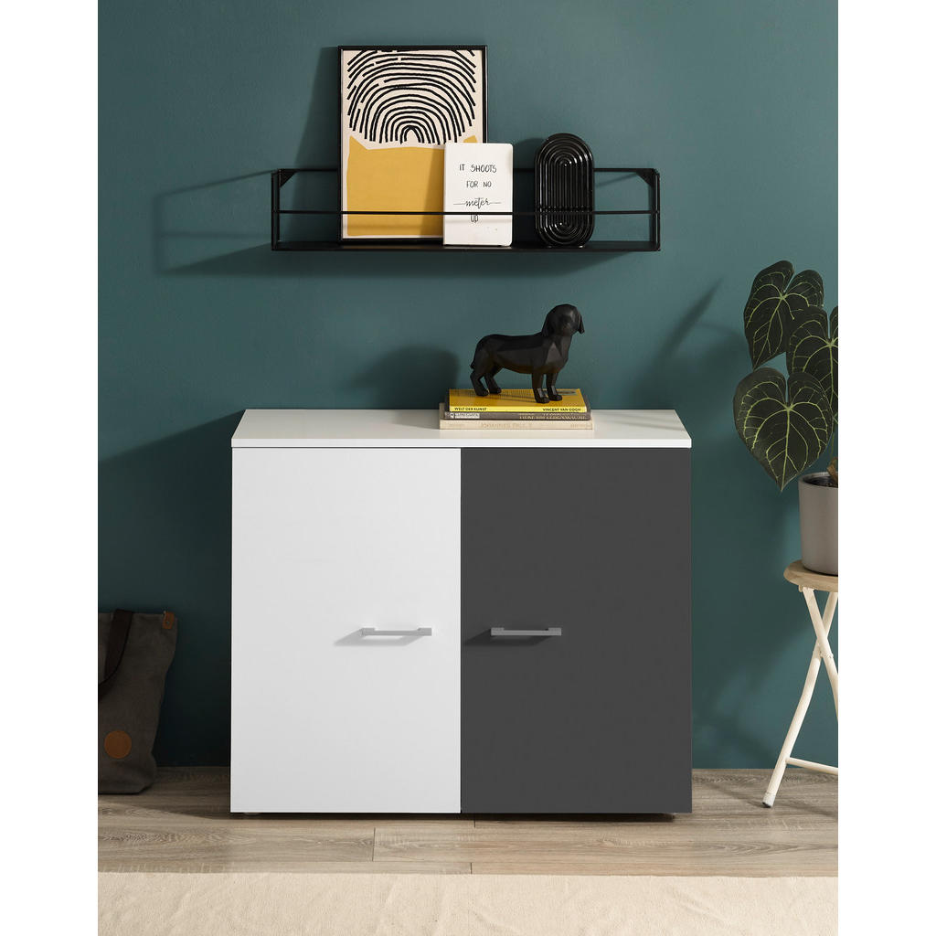 Thumbnail - Kommode Alex weiß B/H/T: ca. 90x75x37 cm