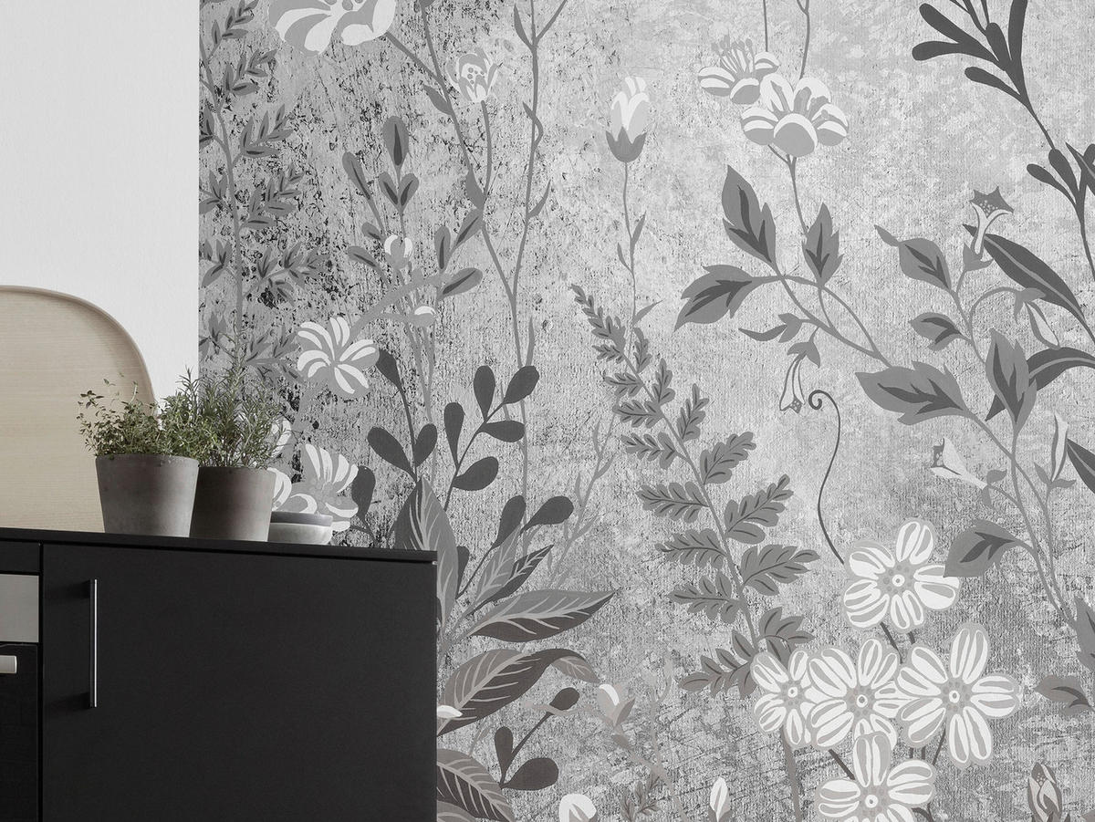 Komar Fototapete Moonlight Flowers B/L: ca. 200x250 cm Moonlight Flowers - (200,00/250,00cm) - Komar