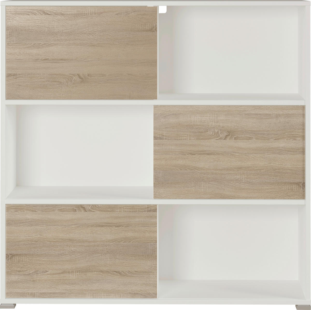 Regal B/H/T: ca. 120x119x35 cm Schiebetürregal 4038 - (120,00/119,00/35,00cm)