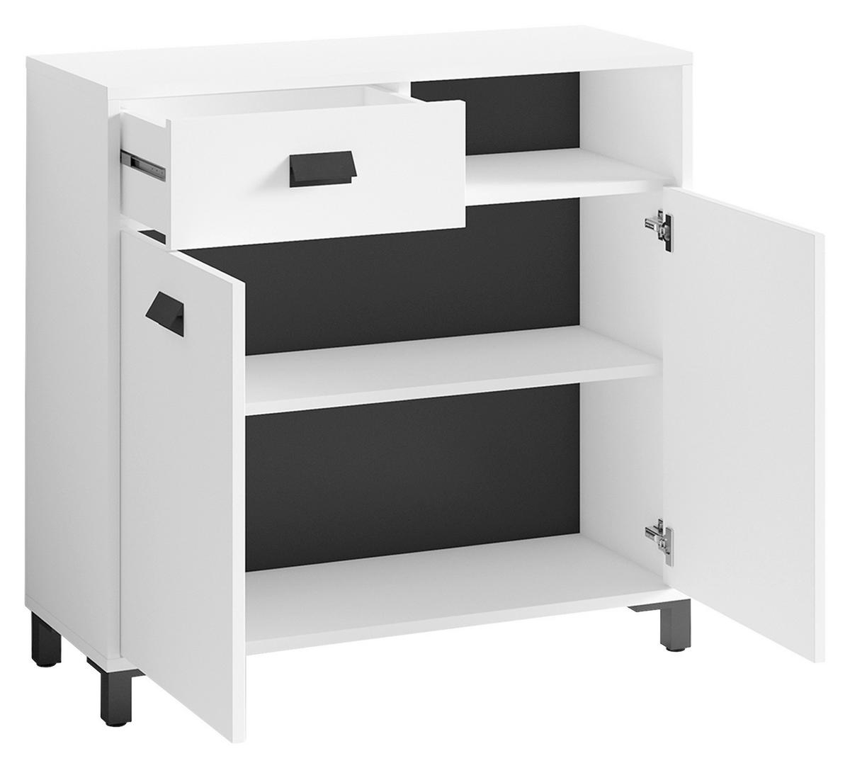 Kommode WELLNESS weiß B/H/T: ca. 80,5x77,5x31 cm WELLNESS - weiß (80,50/77,50/31,00cm) - byLIVING