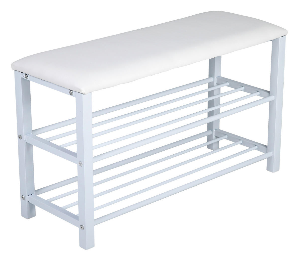 Axentia Sitzbank Sitzbank - weiß (78,00/30,00/48,00cm) - Axentia