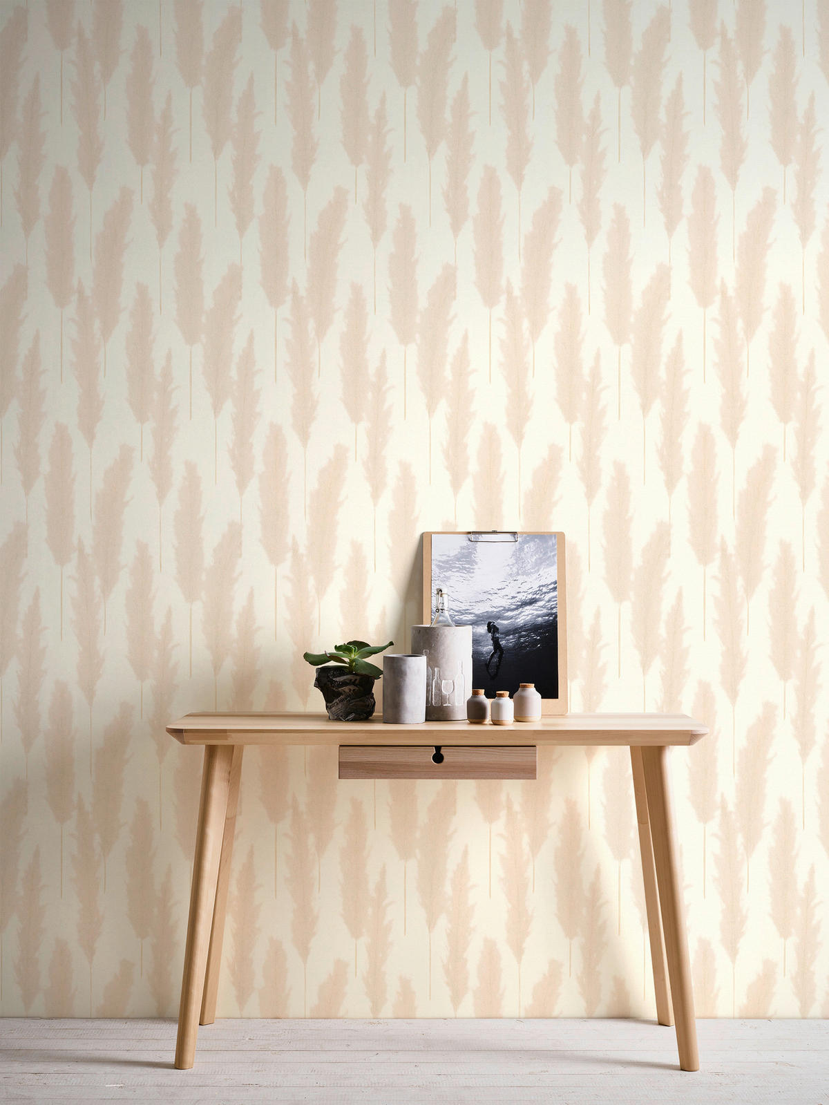 A.S.Creation Vliestapete beige weiß B/H/D: ca. 53x1005x8,2 cm Vliestapete - beige/weiß (8,20/1005,00cm) - A.S.Creation