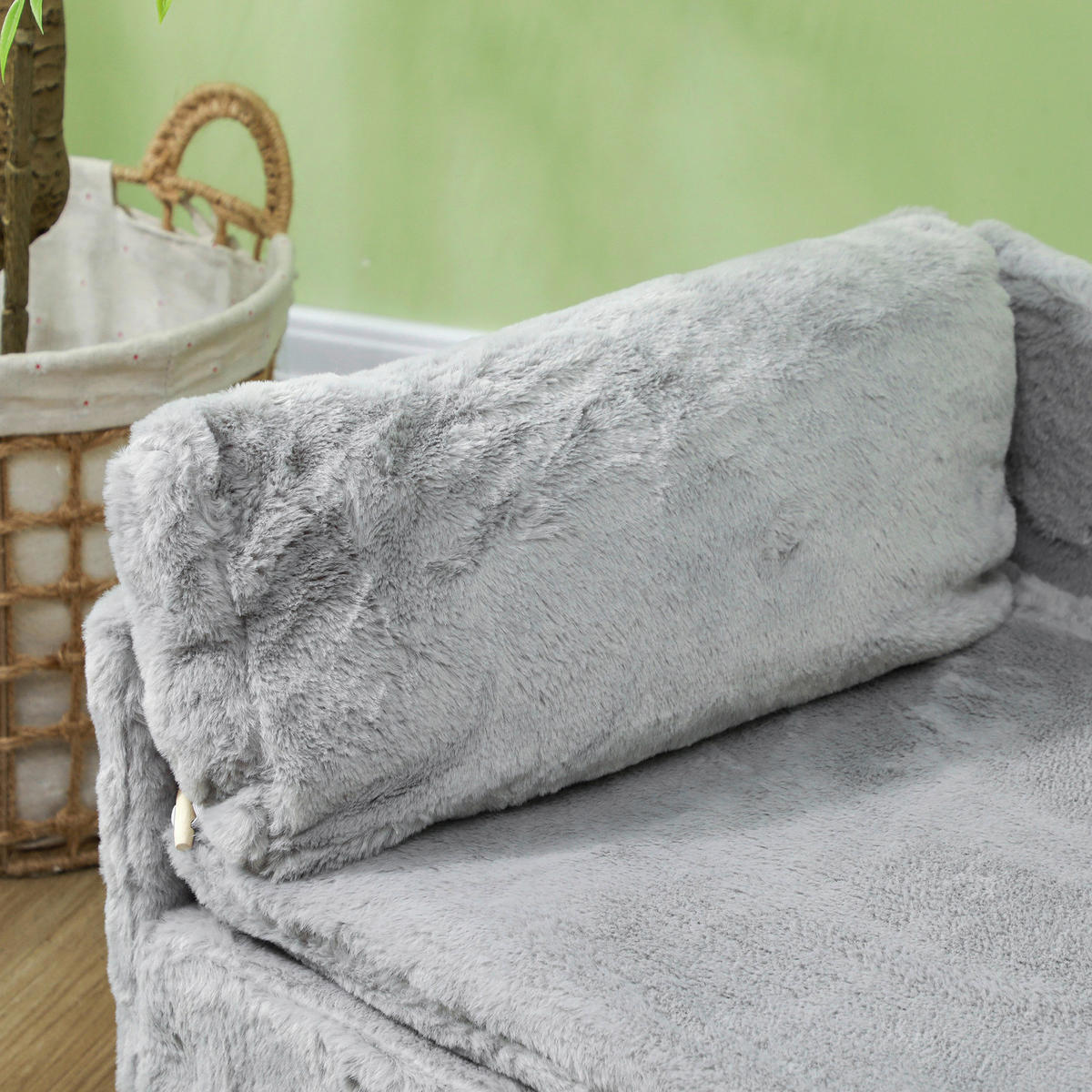 PawHut Hundesofa hellgrau Schaumstoff B/H/L: ca. 50x40x80 cm Hundesofa - hellgrau (80,00/50,00/40,00cm) - PawHut