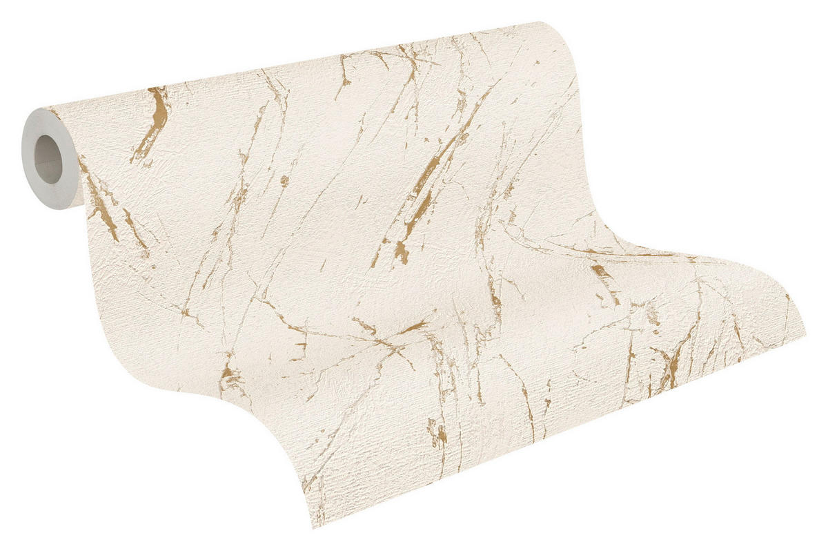 A.S.Creation Vliestapete silber gold B/H/D: ca. 53x1005x9,8 cm Vliestapete - gold/silber (9,80/1005,00cm) - A.S.Creation