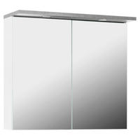 Spiegelschrank Praya Dark Concret Nachbildung weiß B/H/T: ca. 79x71x28 cm Praya - weiß (79,00/71,00/28,00cm)