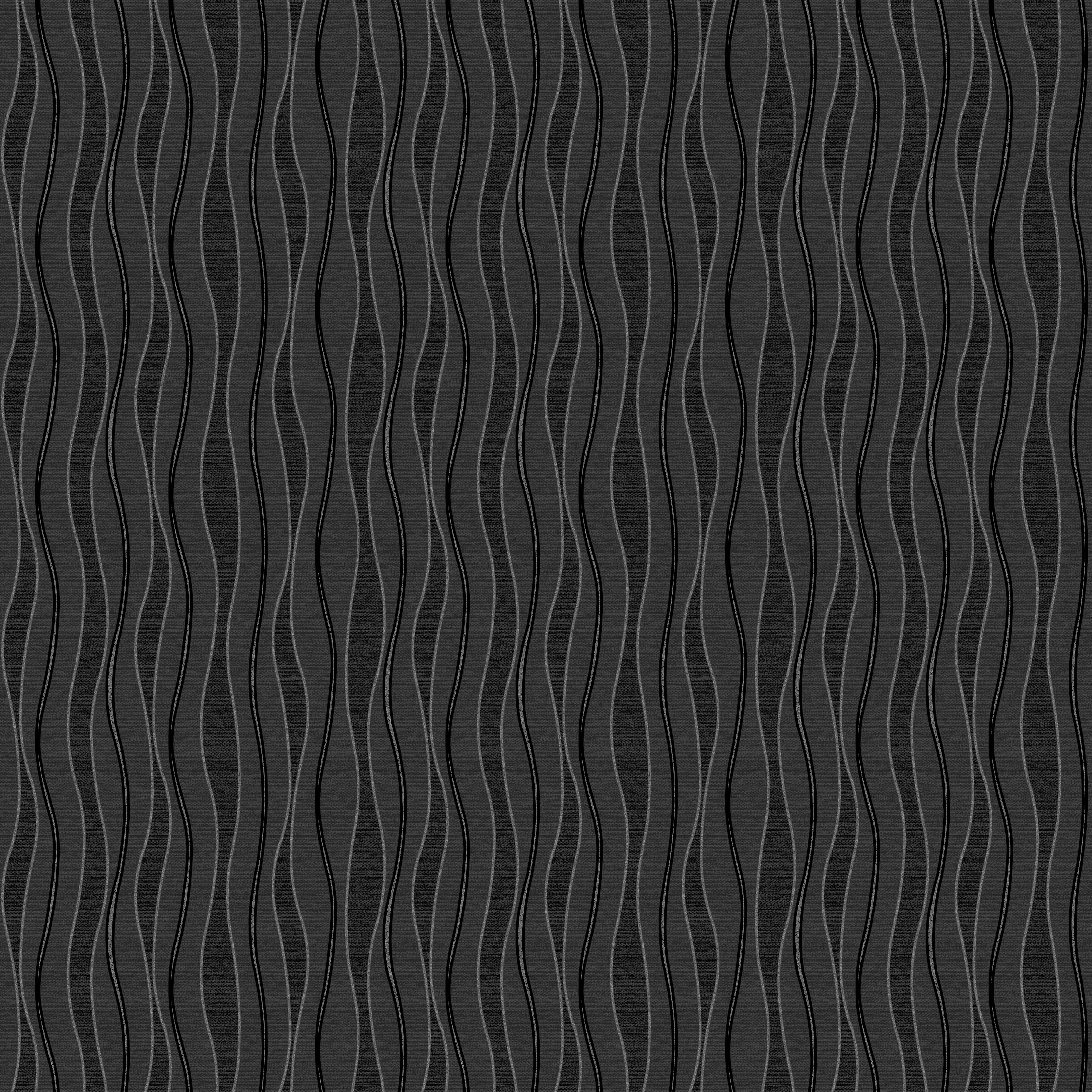 UGEPA Vinyltapete Wellen schwarz silber B/L: ca. 53x1005 cm Vinyltapete_B36509 - schwarz/silber (53,00/1005,00cm) - UGEPA