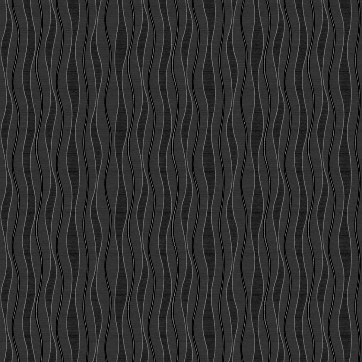UGEPA Vinyltapete Wellen schwarz silber B/L: ca. 53x1005 cm Vinyltapete_B36509 - schwarz/silber (53,00/1005,00cm) - UGEPA
