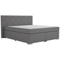 Boxspringbett Wien grau Liegefläche B/L: ca. 180x200 cm Wien - grau (200,00/112,00/215,00cm)