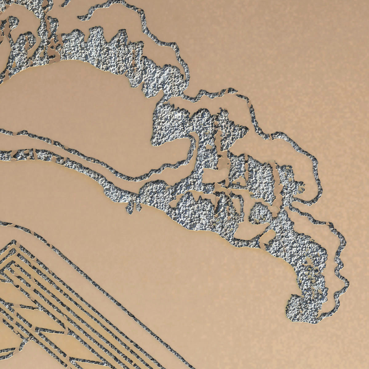 Komar Fototapete Land of Gold B/L: ca. 300x280 cm Land of Gold - (300,00/280,00cm) - Komar