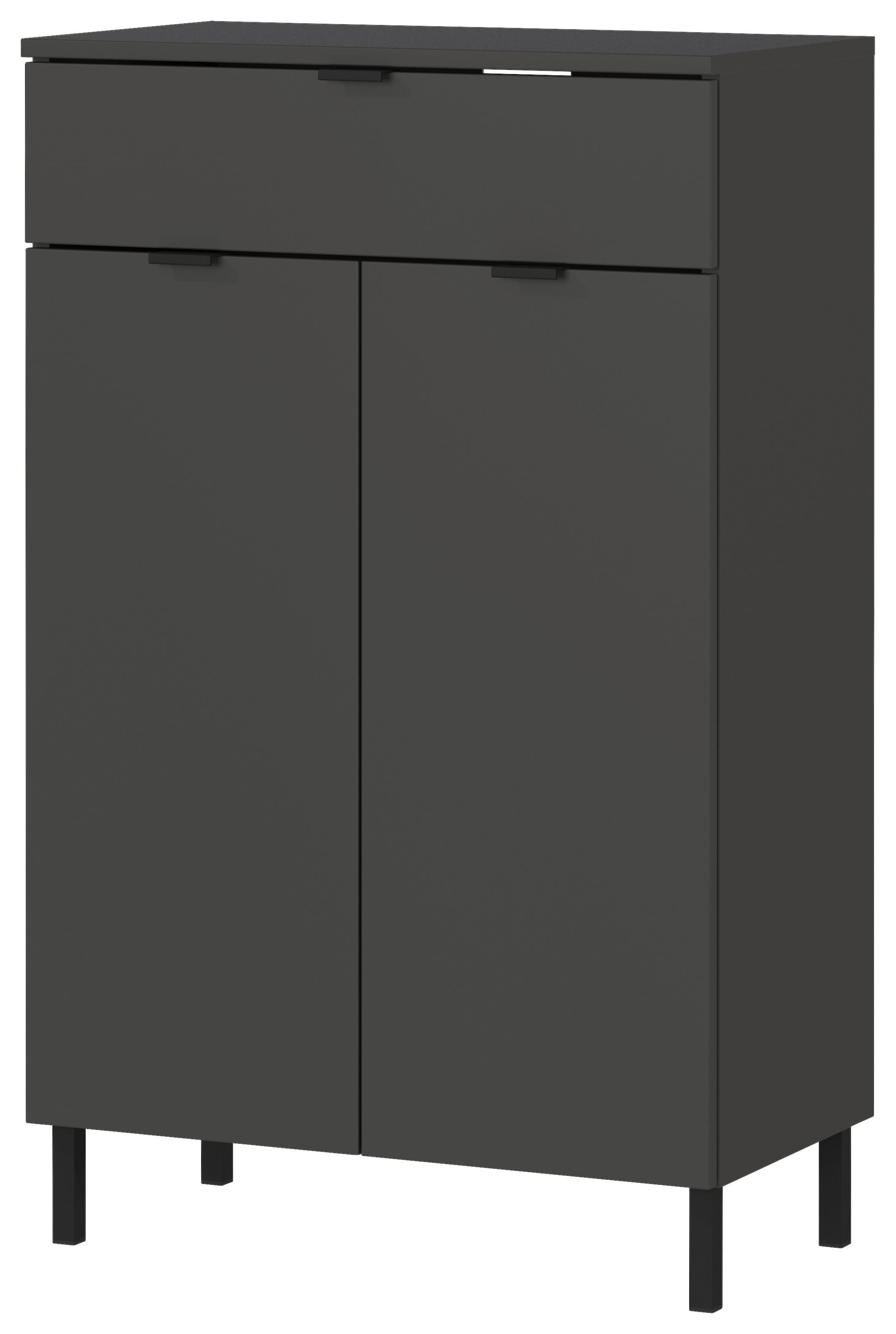 Kommode 1981-547 Graphit Optik B/H/T: ca. 60x97x34 cm 1981-547 - Graphit (60,00/97,00/34,00cm) - Germania