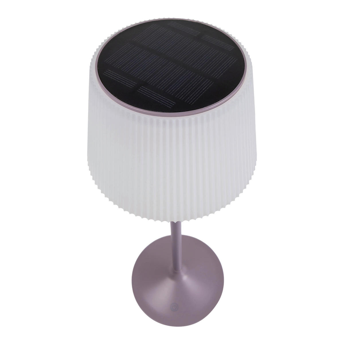 LED-Solar-Tischleuchte violett Kunststoff Metall B/H/T/D: ca. 13x38x13x13 cm EMMI - violett (13,00/38,00/13,00cm) - Näve Leuchten