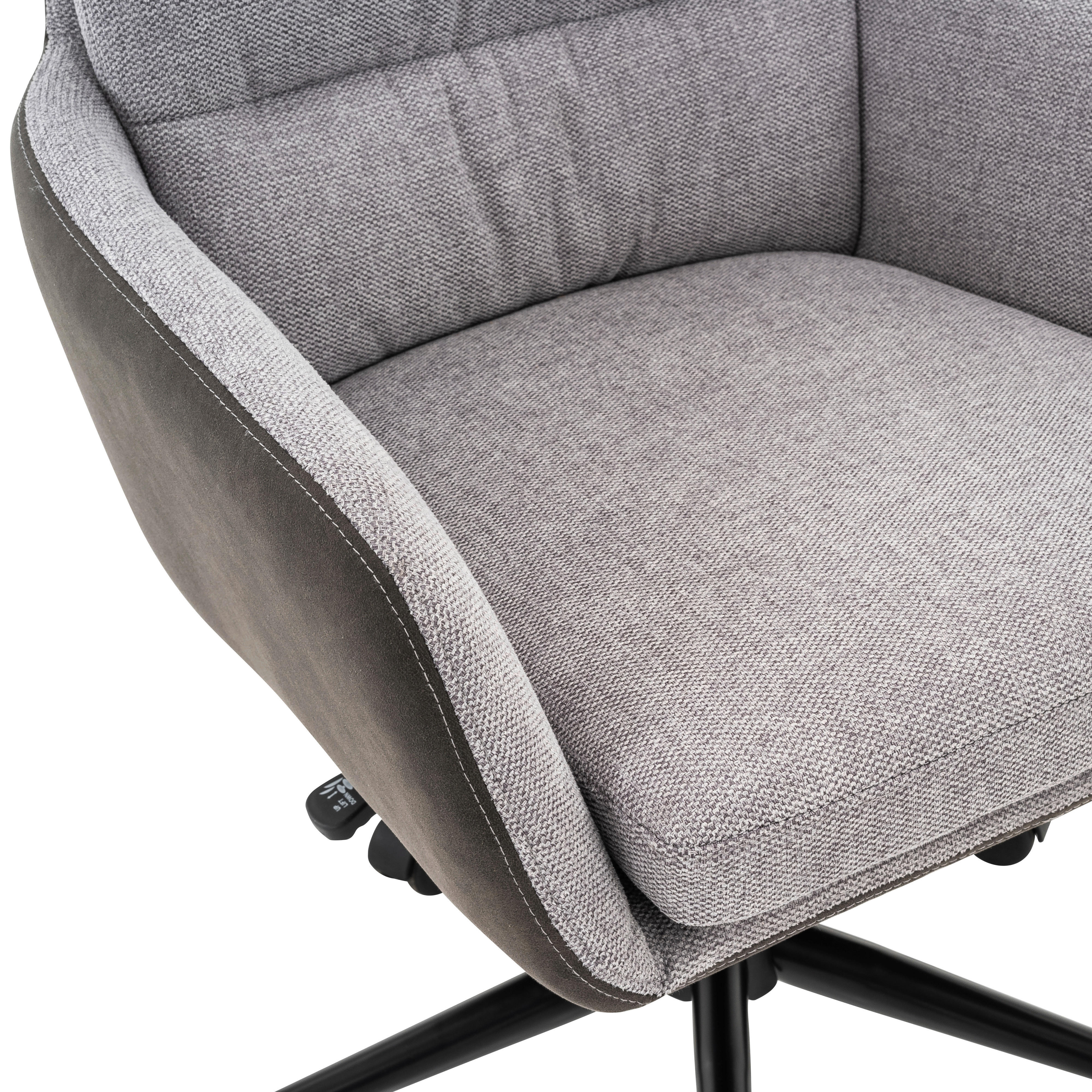 Drehstuhl POCOLine grau braun dunkel Stoff Kunstleder POCOLine - braun/grau