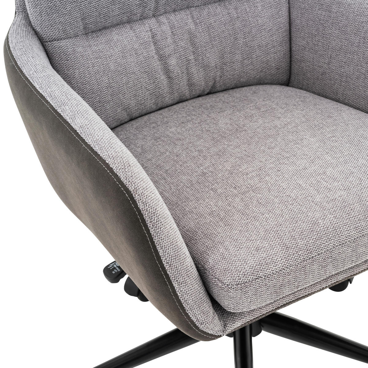 Drehstuhl POCOLine grau braun dunkel Stoff Kunstleder POCOLine - braun/grau