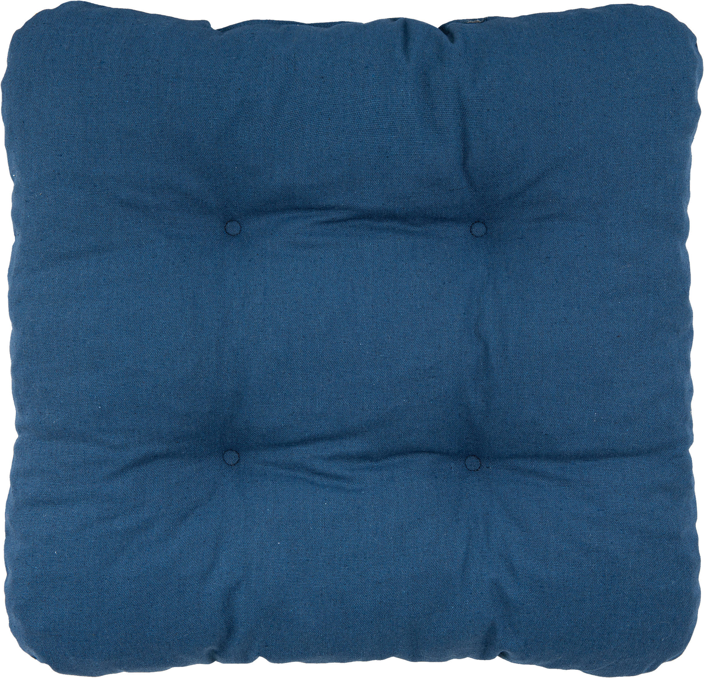 Sitzkissen Alina blau Polyester-Mischgewebe B/H/L: ca. 38x8x38 cm Alina - blau (38,00/38,00/8,00cm)