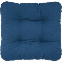 Sitzkissen Alina blau Polyester-Mischgewebe B/H/L: ca. 38x8x38 cm Alina - blau (38,00/38,00/8,00cm)