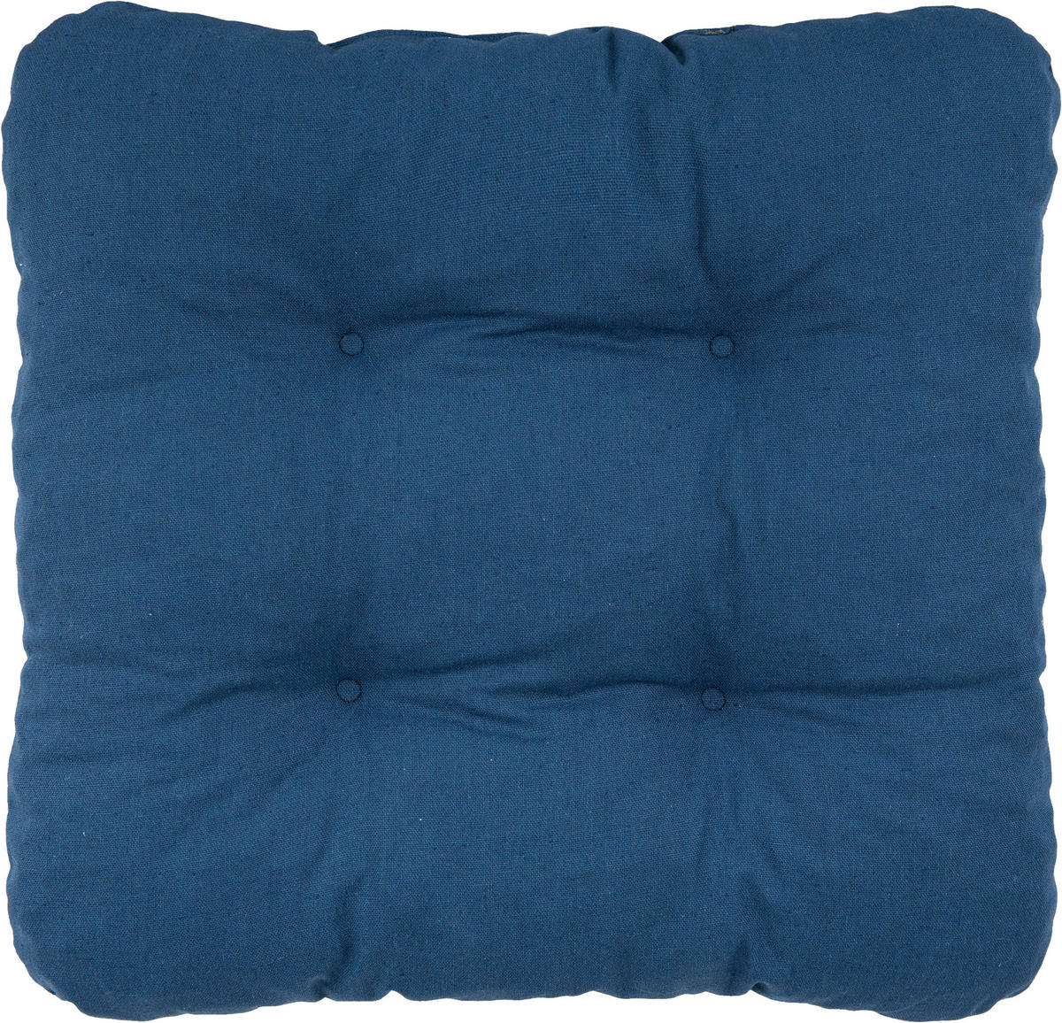 Sitzkissen Alina blau Polyester-Mischgewebe B/H/L: ca. 38x8x38 cm Alina - blau (38,00/38,00/8,00cm)