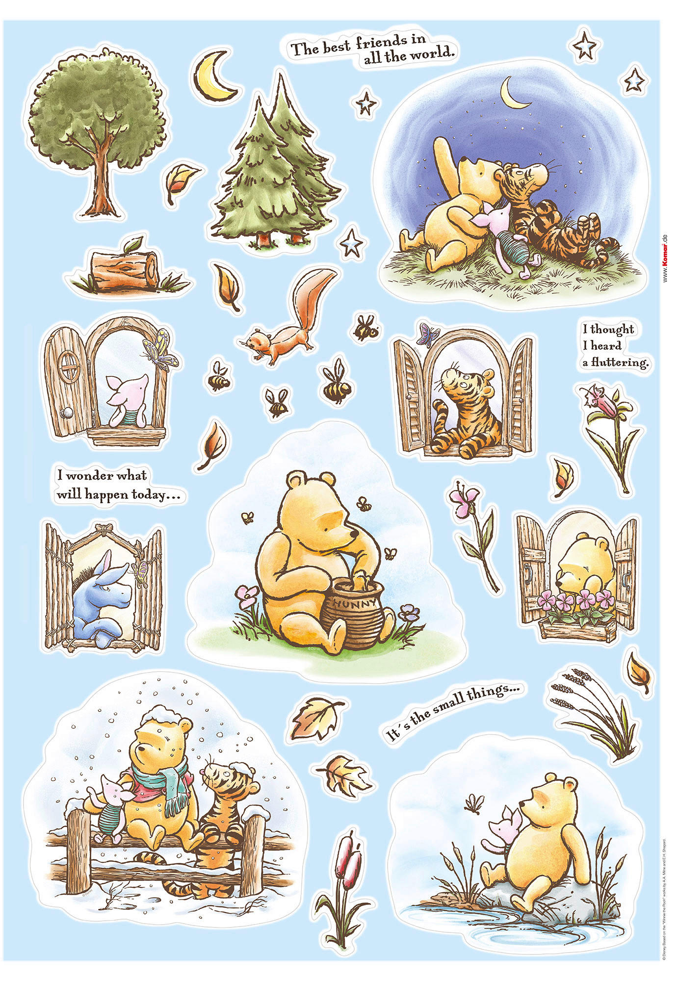 Komar Wandtattoo Winnie the Pooh Adventures Winnie Pooh Winnie the Pooh Adventures B/L: ca. 50x70 cm