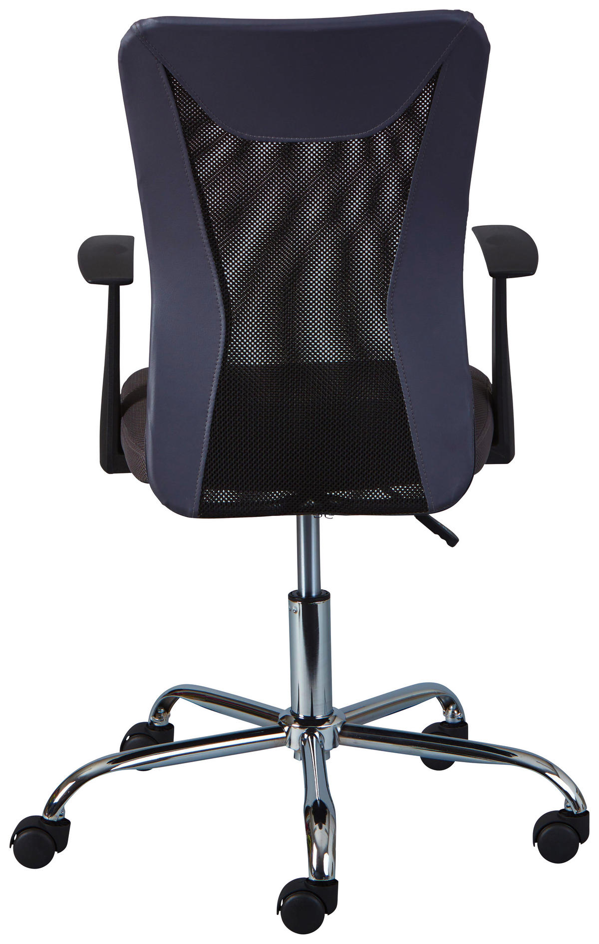 Drehstuhl Donny grau schwarz Kunstleder Netzstoff Metall Donny - schwarz/grau (55,00/85,00/54,50cm) - Inter Link