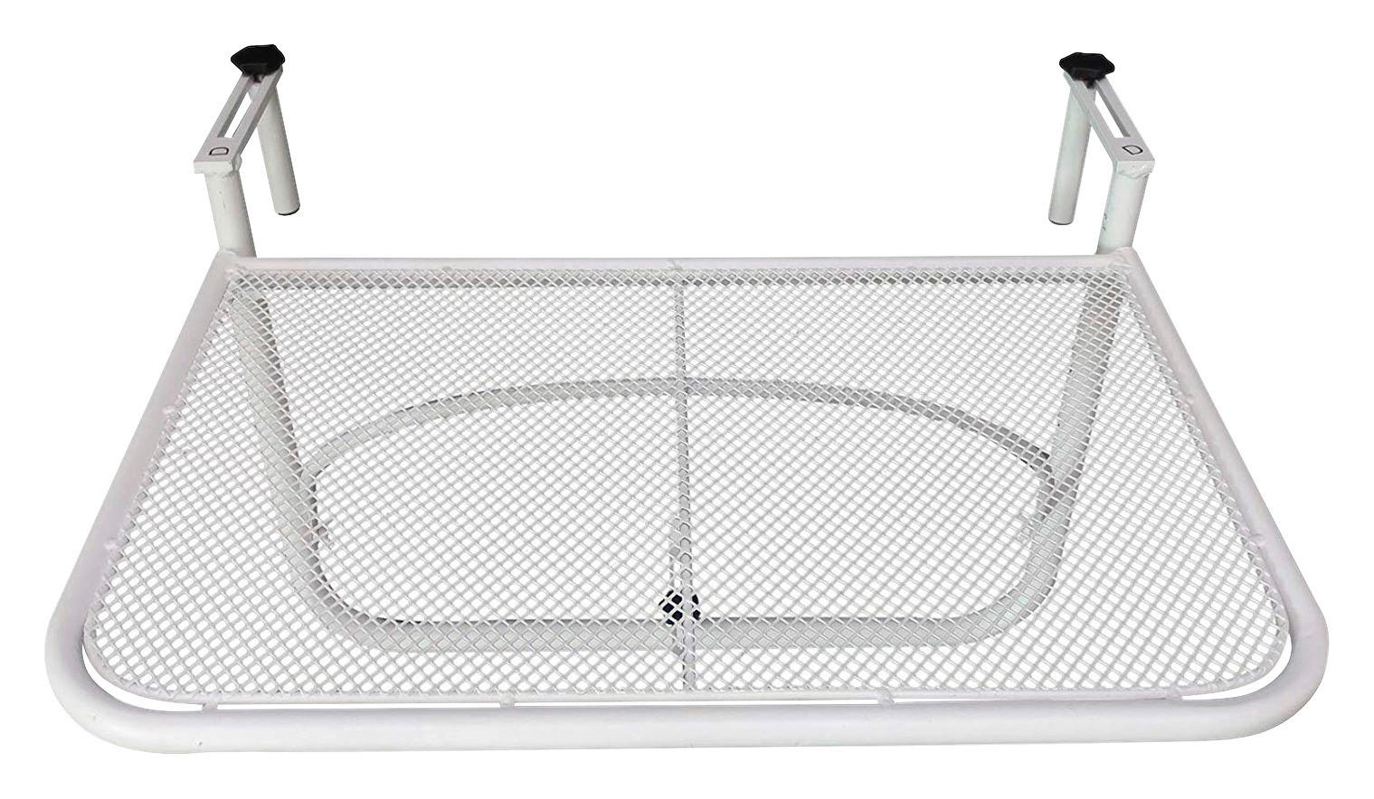 Outsunny Balkonhängetisch weiß Metall B/H/L: ca. 56,4x45x60 cm Balkonhängetisch - weiß (60,00/56,40/45,00cm) - Outsunny