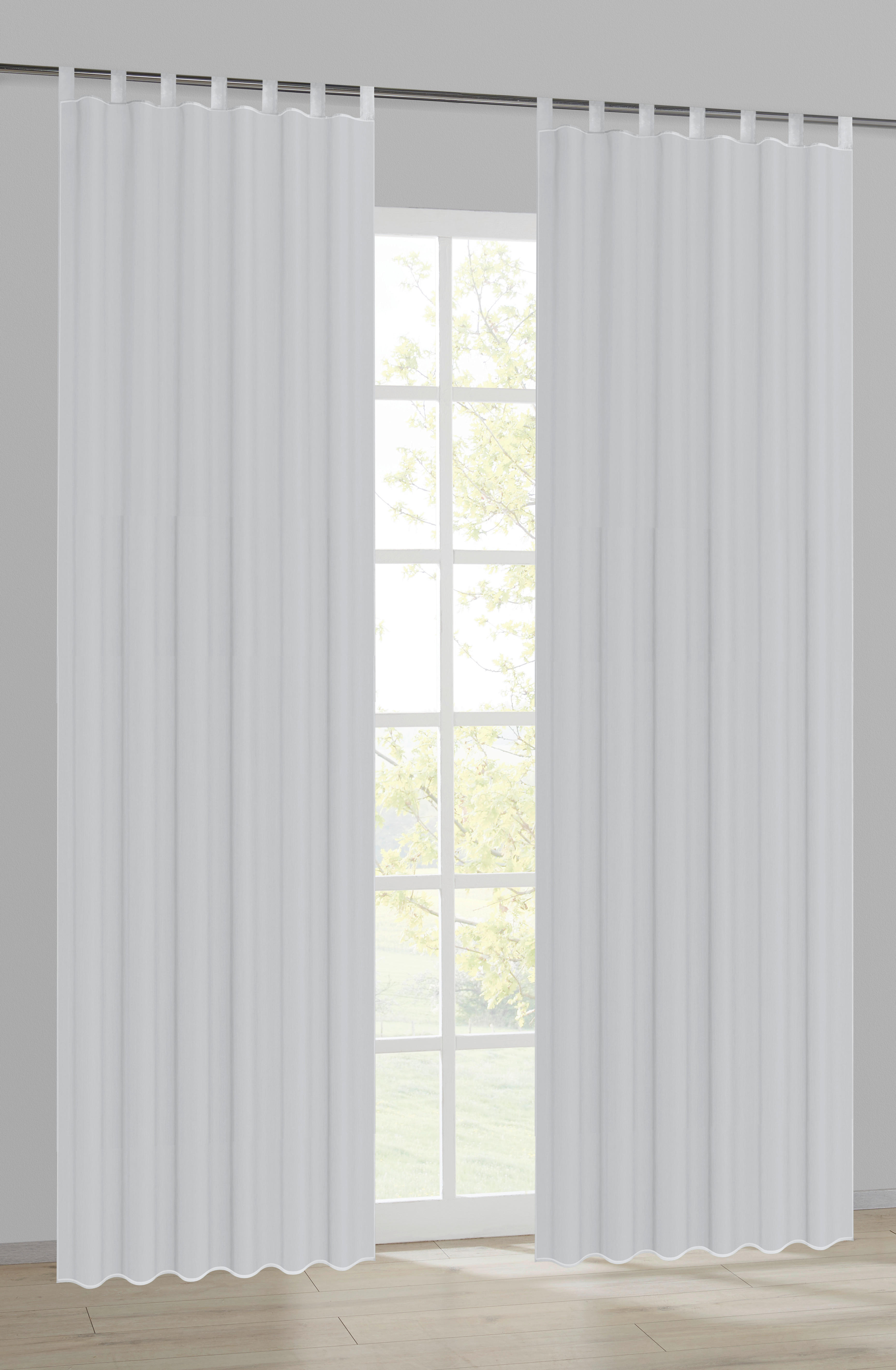 Kombivorhang Nouveau silber B/L: ca. 140x175 cm Nouveau - silber (140,00/175,00cm) - POCOline
