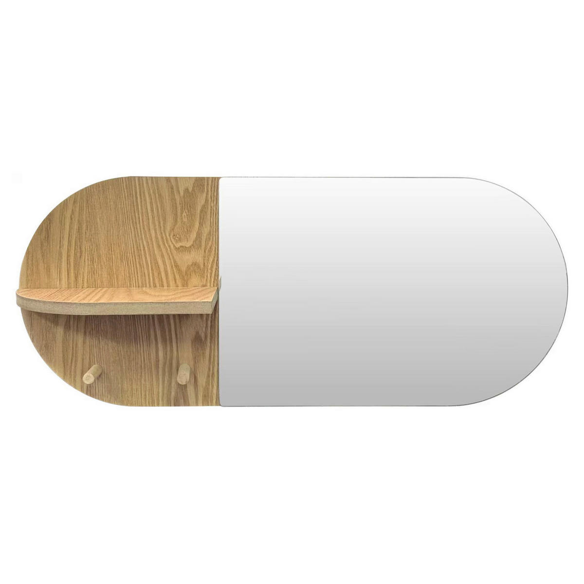 Garderobenspiegel Franz Eiche Nachbildung B/H/T: ca. 59x25x11 cm Franz - Eiche (59,00/25,00/11,00cm)