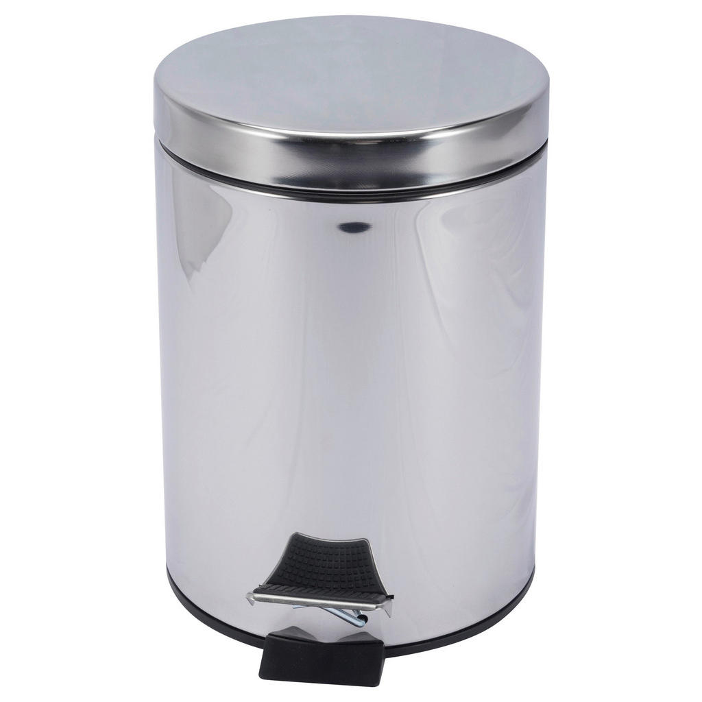 Thumbnail - Treteimer Chrom Edelstahl H: ca. 24 cm ca. 3 l